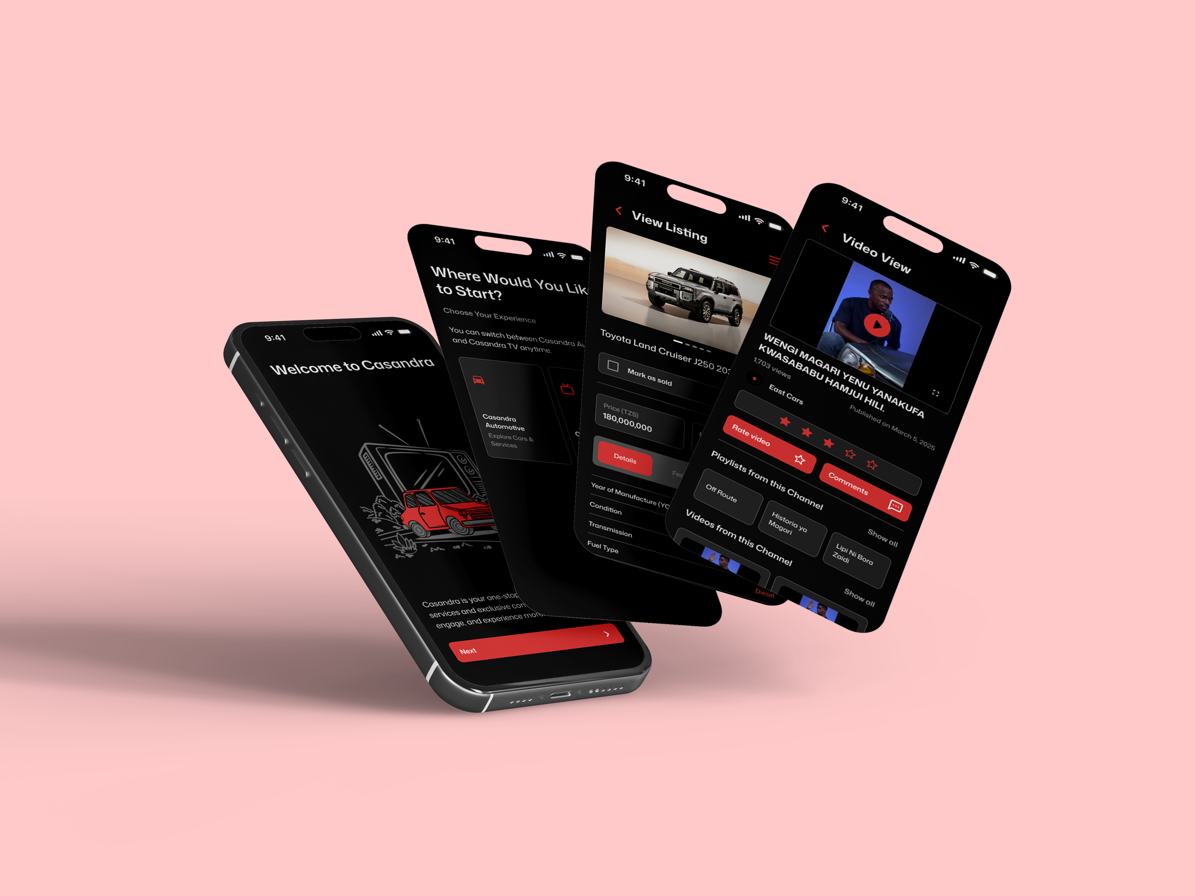 Casandra — Two lifestyle products, cars and content, in one app.